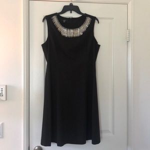 Alfani Black Dress w/ silver detailing